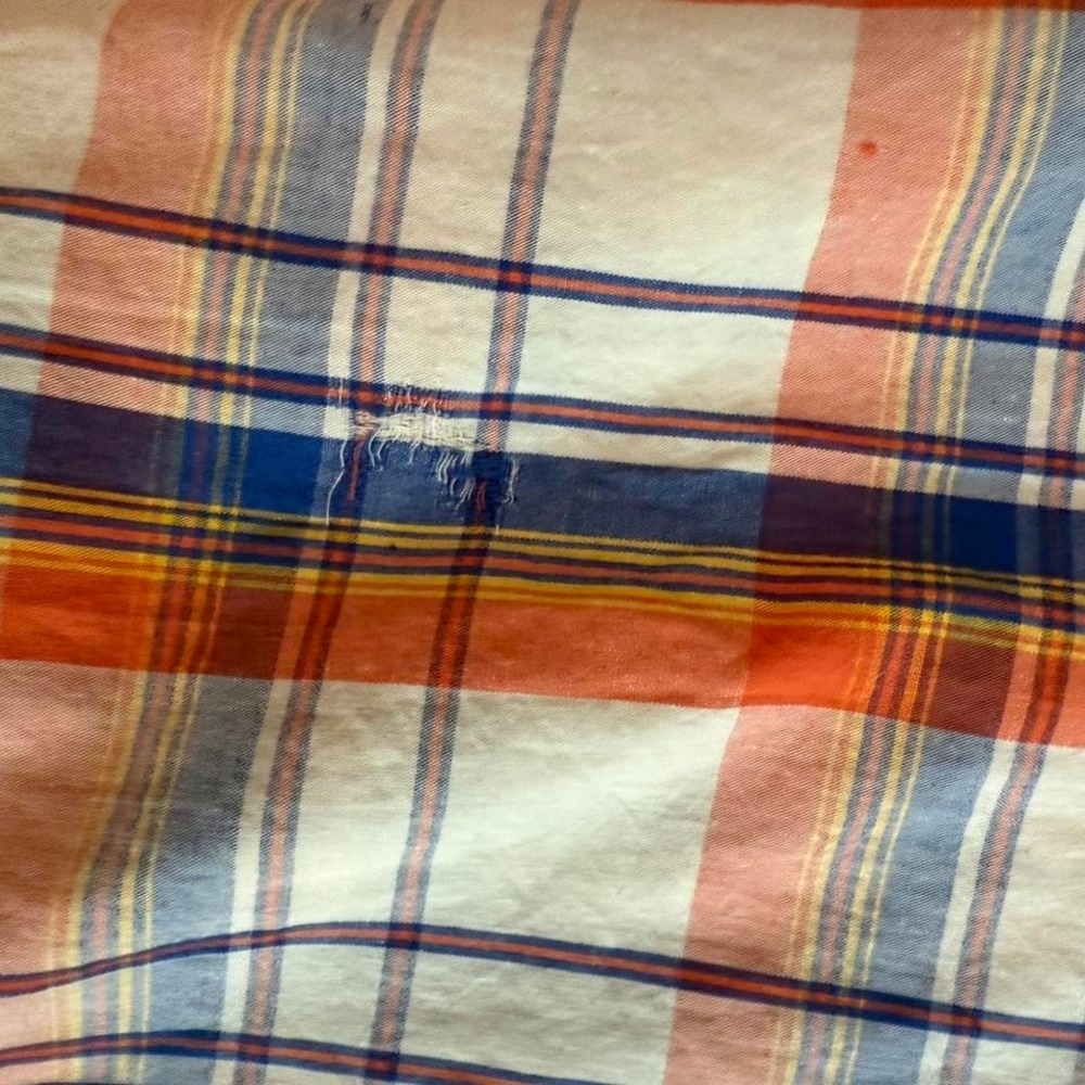 Rolling Paper Brand Plaid Workwear‎ Button-Up Shirt Y2K Retro Western - Picture 6 of 8